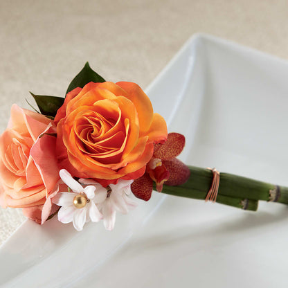 Sunset Dream Boutonniere –  Lovely Flowers And Gifts, Islip Terrace NY