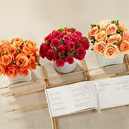 Dawn Rose Centerpiece –  Lovely Flowers And Gifts, Islip Terrace NY