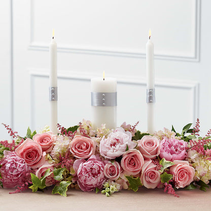 Worldwide Romance Unity Candle Arrangement –  Lovely Flowers And Gifts, Islip Terrace NY